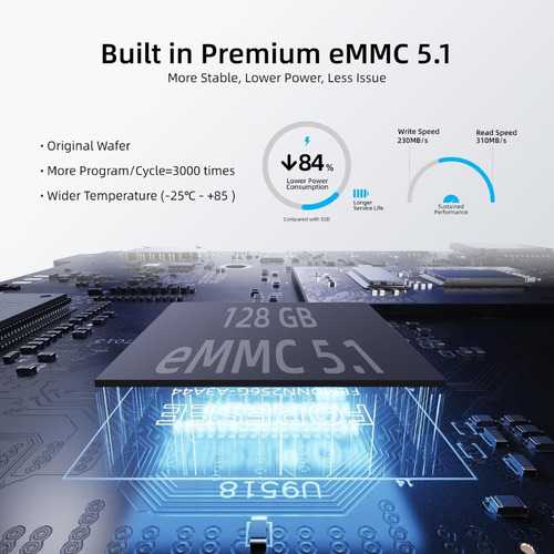 Minipc Sin Ventilador Mele Quieter3c N5105, 4 Gb, 128 Gb, Pe