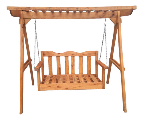 Sillón Hamaca Con Pérgola De Madera