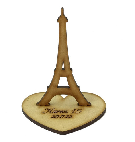 Souvenir Torre Eiffel Con Nombre 8,5cm Alto X 20 Unidades