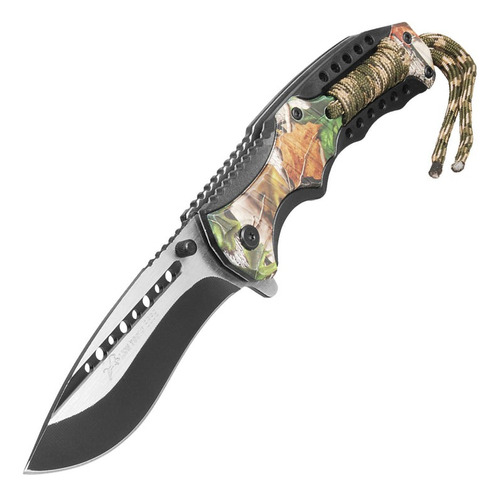 Cuchillo Navaja Tactico Plegable Mango Camuflado Camuflado