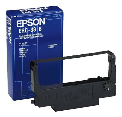 Cinta Epson Erc-38b Negra Para Impresora Tmu-200 / Tm-300 Negro