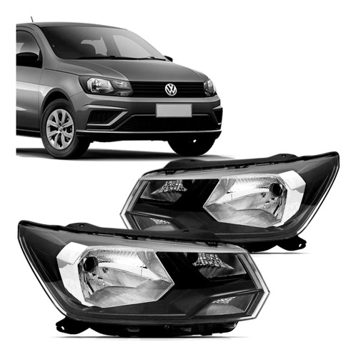 Óptica Gol Trend G8 2019 2020 2021 2022 Simple C/vira Negra