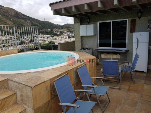 Cobertura Com 3 Dormitórios, 197 M² - Venda Por R$ 468.000,00 Ou Aluguel Por R$ 2.250,00/mês - Praça Seca - Rio De Janeiro/rj - Co0045