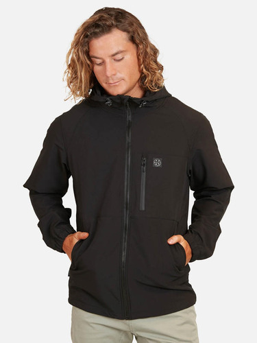 Cortaviento Black Stretch Negro Hombre Maui And Sons