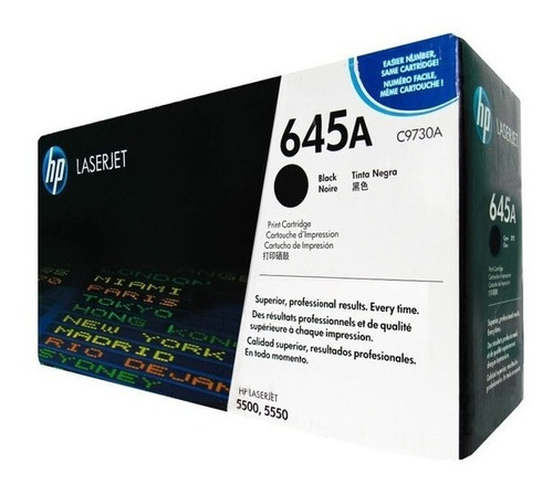 Hp Toner #645a Negro. P/lj Col 5500 C9730a