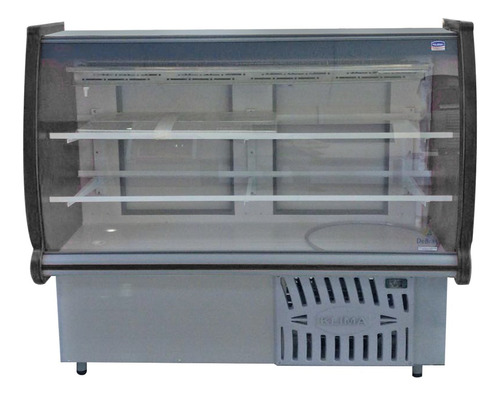 Vitrina Mostrador Refrigerado Debras 1.5 Metros Vidrio Curvo