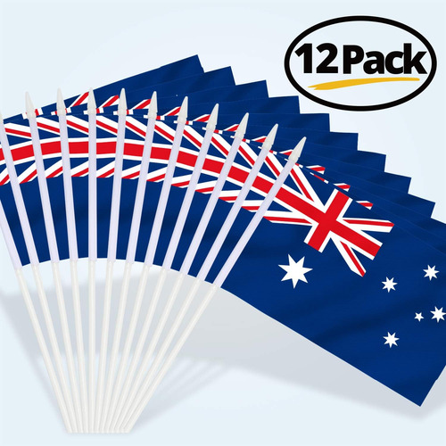 Anley Australia Mini Flag 12 Pack - Banderas En Miniatura...