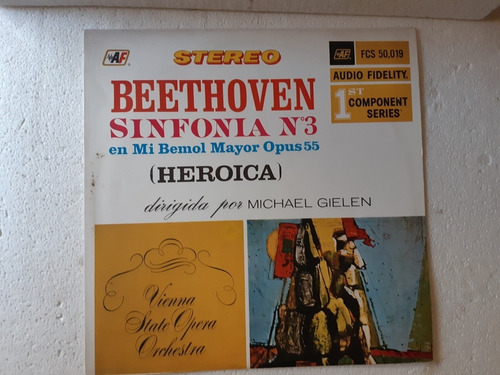 Disco Lp Beethoven / Sinfonía 3 En Mi Bemol Mayor Opus 55 