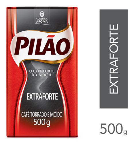 Café Pilão Torrado E Moído Extra Forte Vácuo 500g