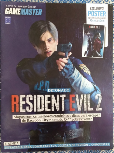 Revista Pôster Gamemaster Resident Evil 2 Detonado (Usado)