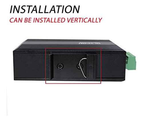 Switch De Red De Fibra Industrial Olycom De 6 Puertos Poe+