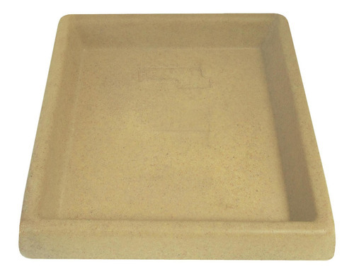 Prato Base Quadrado Para Vaso De Planta Em Polietileno 24 Cm