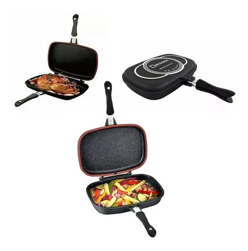 Sarten Doble Cara Dessini Dual Grill Plancha Anti Adherente