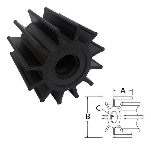 Rotor 17370-0001rx Cat 3n1888 / 3n4859, Cummins 217308