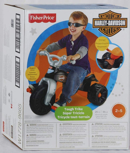 Triciclo Resistente De Fisher-price, Negro