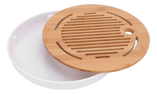 Bandeja De Té Chino De Kung-fu De 10 Pulgadas, Forma Redonda