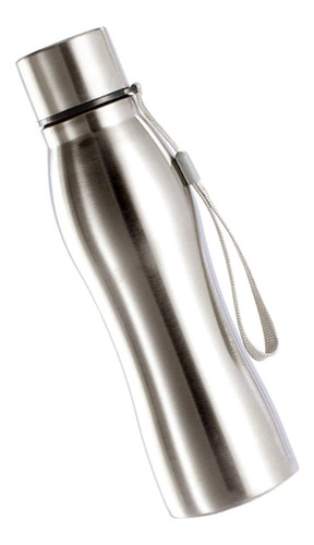 Squeeze Térmico 600ml Inox Escovado Quente Frio Tipo Swel Cor Prateado