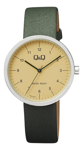 Q&q Qc24j325y Reloj De Hombre, Verde, Verde, Correa