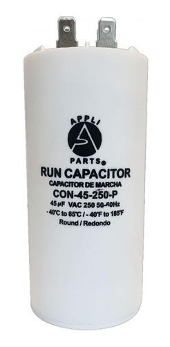 Condensador/ Capacitor De Marcha 45 Mfd 250vac Cuerpo 