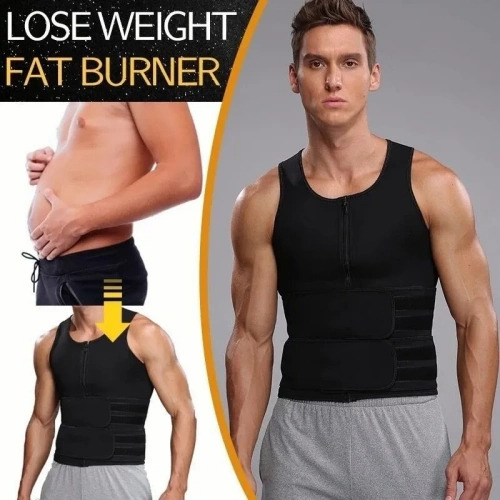 Chaleco Faja Estilo Sauna Para Perder Peso Al Entrenar Negro L