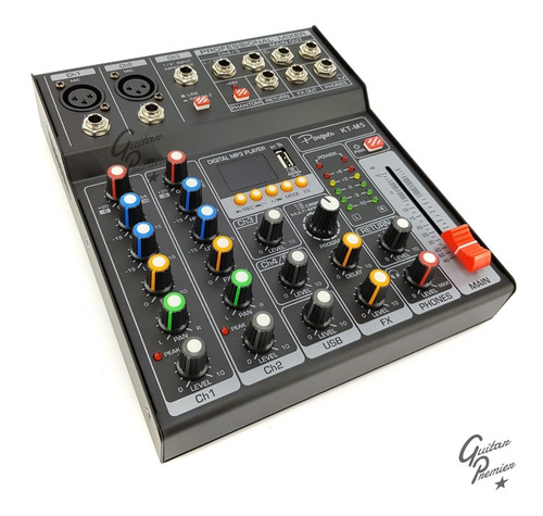 Imagen 6 de 10 de Kit Grabacion Radio Microfono Condenser Echo Interfase Mixer