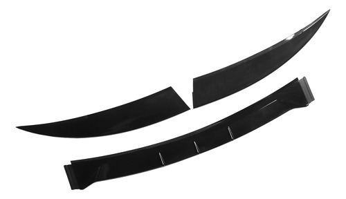 Alerón Trasero De Coche, 3 Unidades, Negro Brillante, 120 Cm