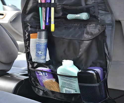 Organizador Asiento De Auto Bolsillos Tablet Celular Botella