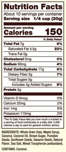 Granola Americana Maple Sea Salt Bob Red Mills 312grs 6pack