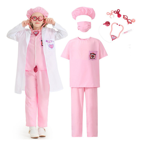 Disfraz Cosplay De Médico Enfermera Día Del Niño Traje Nuevo