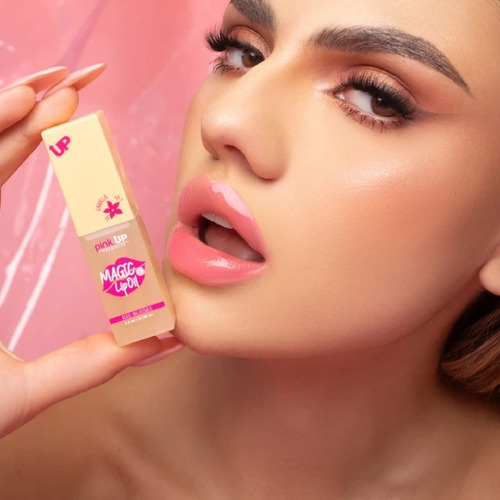 Lip Oil Pink Up Brillo Labial Gloss Brillo Magico Vainilla
