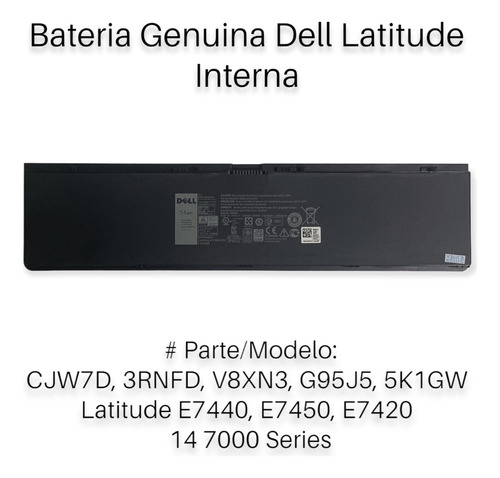 Bateria Genuina Nuev Para Laptop Dell Latitude Interna Cjw7d