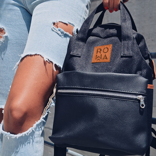 Mochila Cartera Rowa Palermo Negro
