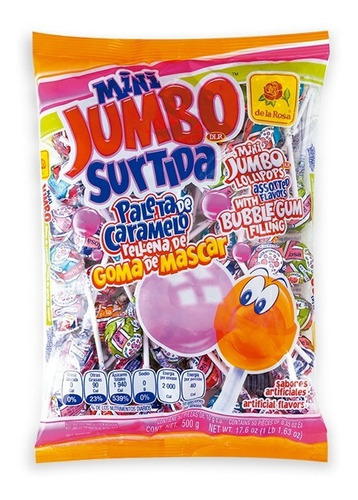 De La Rosa Paleta Mini Jumbo Surtida 50 Piezas