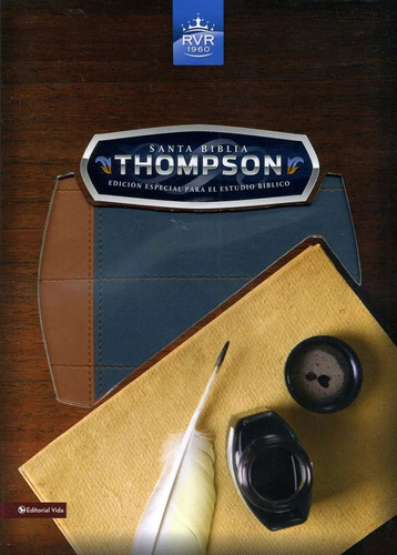 Biblia Thompson/rvr/edicion Estudio/azul-marron