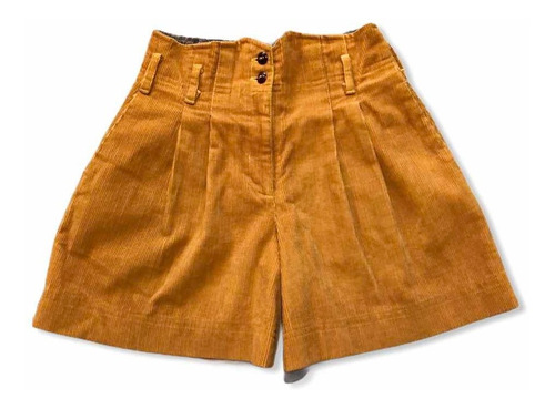 Short De Corderoy Talle Small Niña Tiro Alto Marca Kalabaza