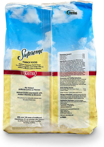 Imagen 3 de 4 de Alimento Supreme Loros Kaytee Americano 2,27 Kg 5 Lb