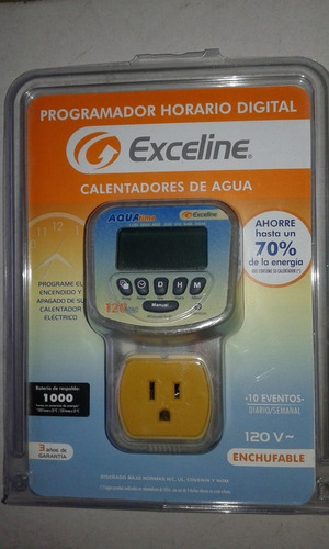 Programador Horario Digital Calentadores De Agua