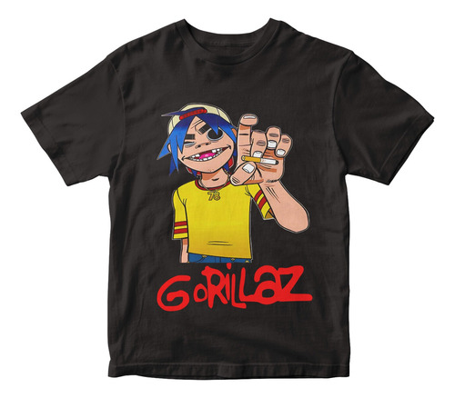 Remera Camiseta Rock Gorillaz Mundogeek