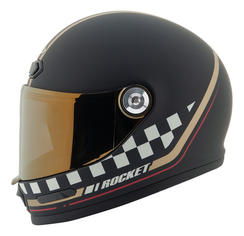 Casco Integral Joe Rocket Rkt 180 Classic 92 Ece 2206 Negro Lisa Xl