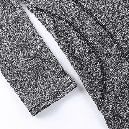 Luranee Camiseta Yoga Para Dama Manga Larga Cuello Redondo
