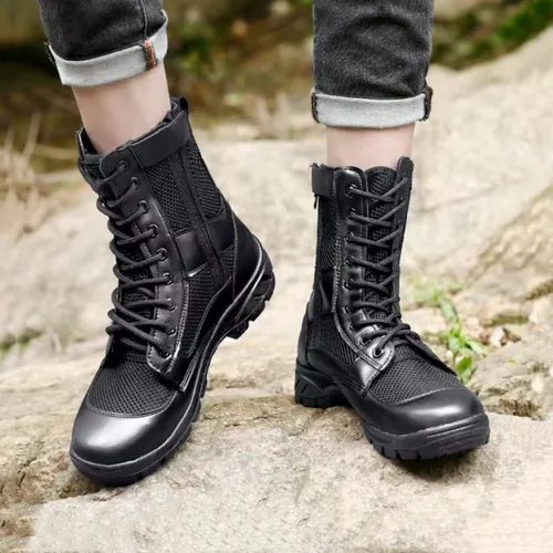 Botas militares cremallera new arrivals