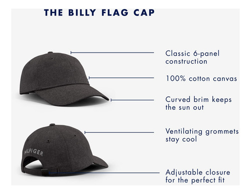 Tommy Hilfiger Gorra De Béisbol Con Solapa Ajustable Billy D