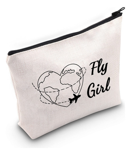 F Girl - Bolsa De Maquillaje Para Asistente De Vuelo, Bolsa