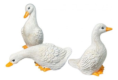 *para 3 Pçs Estátuas De Pato Decoração Para Casa Decorações