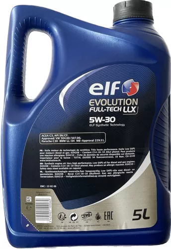 Aceite de motor ELF Evolution Full-Tech LLX 5W-30 5L, 2194890 ❱❱❱ precio y  experiencia