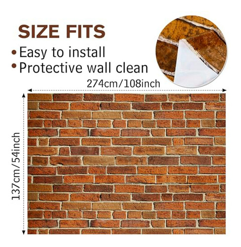 Set De Decoración De Pared De Ladrillo Para Fiestas Y Hogar