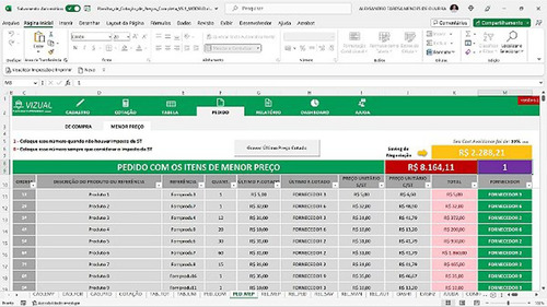 Planilha De Cotação De Preços Completa Em Excel 6.1