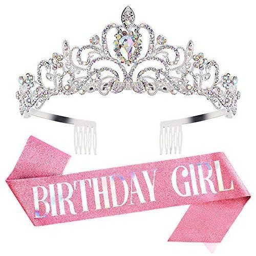 Tiara Para Mujer Cumpleaños, Tiara Para Mujer Plata, 2bf7a