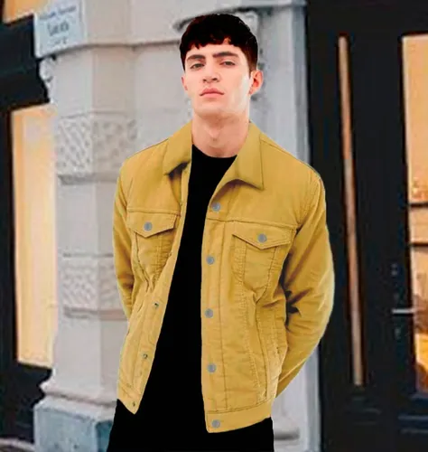 Parka color top mostaza hombre