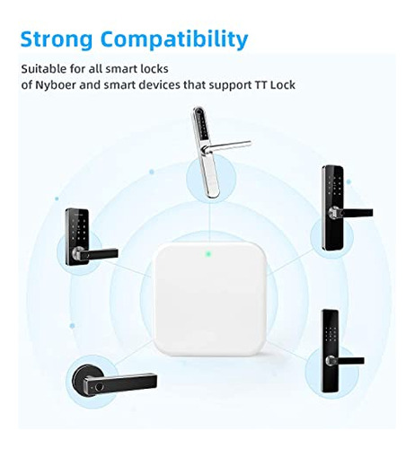 Puerta De Enlace Wi-fi Con Control Remoto, Cerradura De Puer